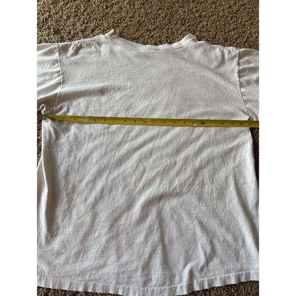 Vintage Portofino Italy USA Made Guess by Marciano Single Stitch White L T-shirt - Picture 6 of 8